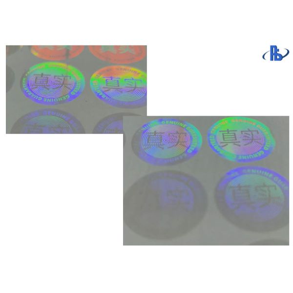 Transparent Hologram Security Labels Design Custom Printing Logo Waterproof