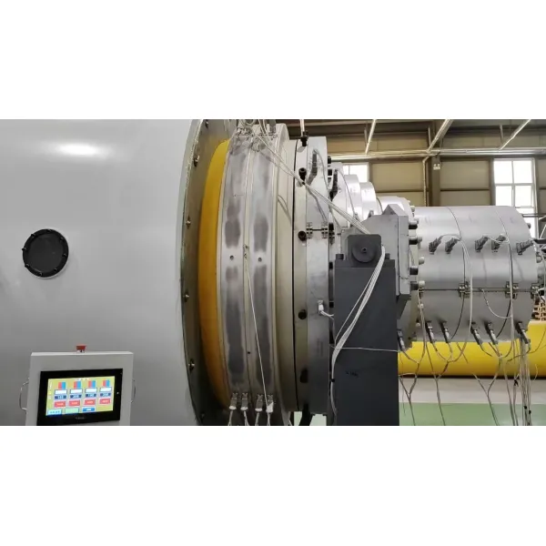 Automatic Large-Diameter Pre-Insulated Pipe Production Line with Vacuum Calibration and Single-Screw Extruder