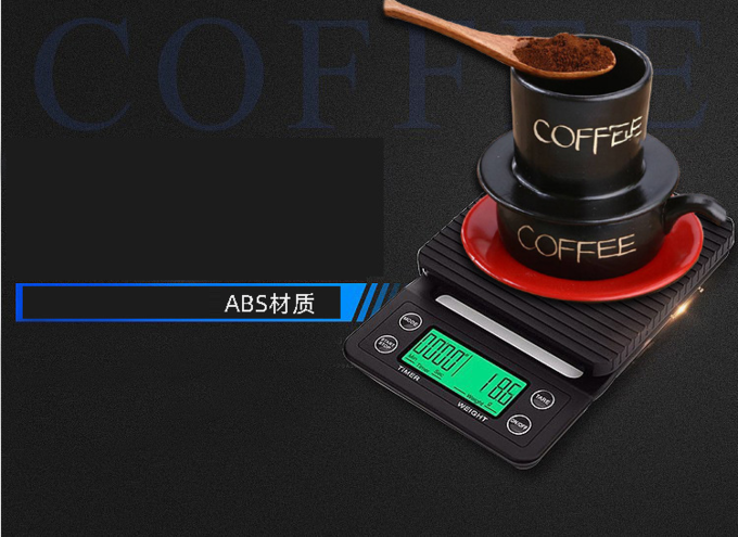 Multifunctional electronic coffee scale 5kg/0.1g 3kg/0.1g Timer Scale Black Coffe