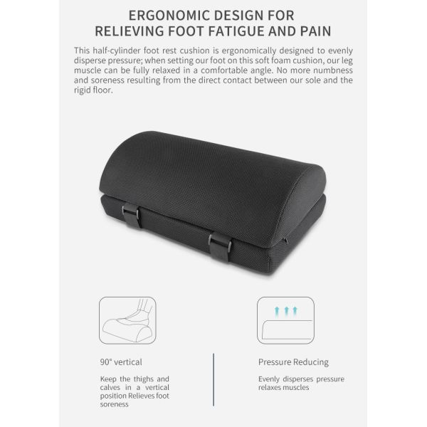 Portable High Density Relax Ergonomic Foam Foot Rest