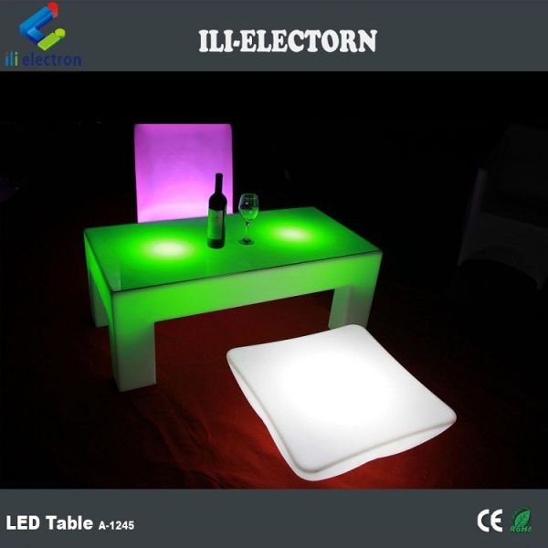 16 colors changing remote control led glowing table