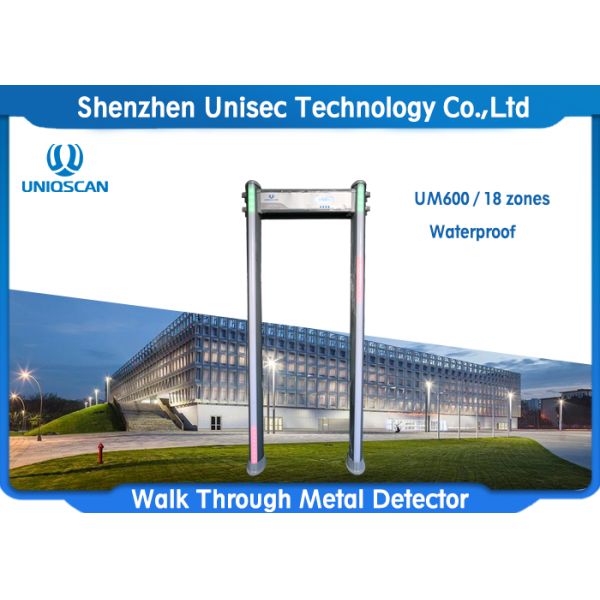 High Sensitivity Portable Walk Through Metal Detector Security Gate With Waterproof Function