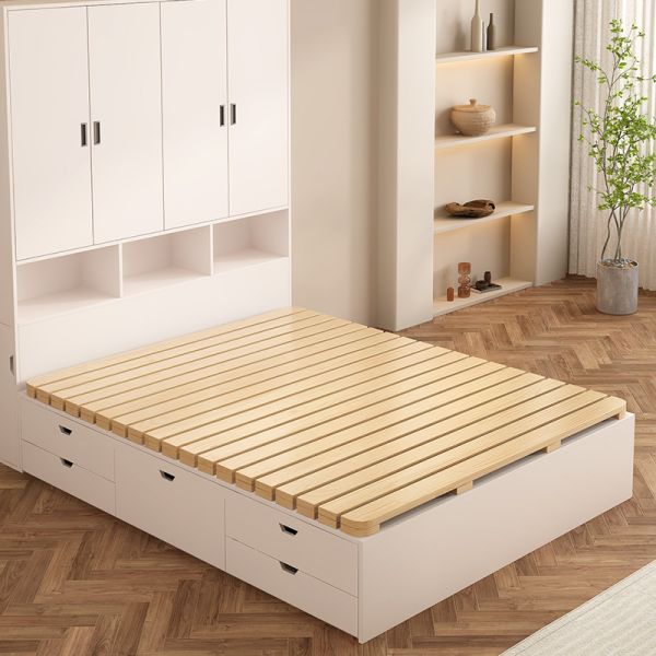 Tatami Solid Wood Bed Frame Breathable Moisture-proof Foldable Large Size Color Customizable Bedding