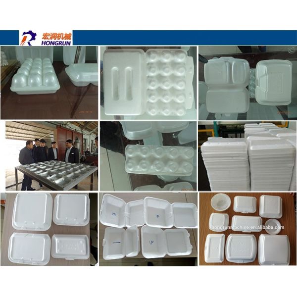 Food Packaging Plastic Container Production Line , automatic PS foam plate making machine