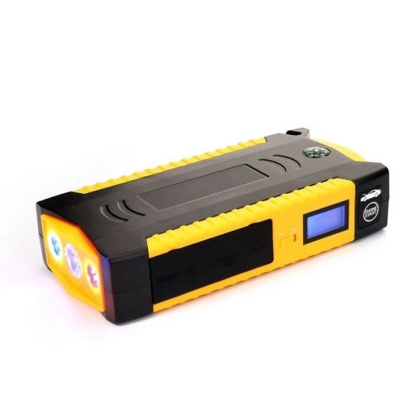 Portable Vehicle Battery Jump Starter With LCD Display / Fireproof ABS