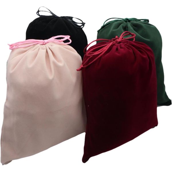 Shockproof Protective Reusable Soft Velvet Drawstring Bag Lightweight