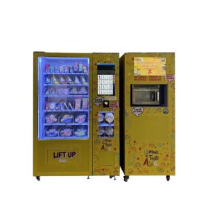 Healthy Options Cold Drink Fresh Food Vending Machine With Double-Glass Door