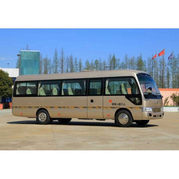 Environmental Coaster Minibus / Passenger Mini Bus Low Fuel Consumption