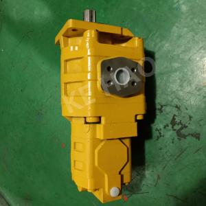 Quality Yellow  Skid Steer Hydraulic Pump / Aluminum Gear Pump Compact Structure for sale