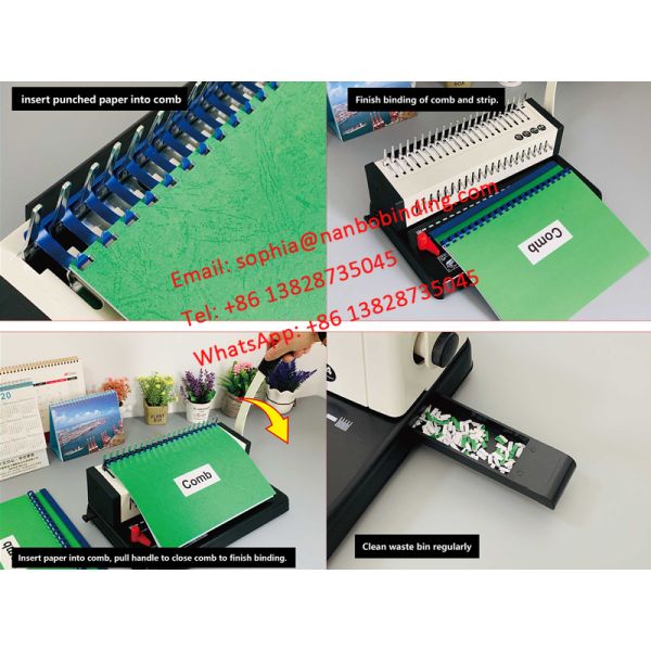 S328 Max Punch 16 Sheets Office efficiency comb binding machine
