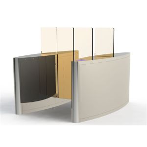 Quality Optical Glass Sliding Half Height Turnstile Controlled Access Turnstiles for sale