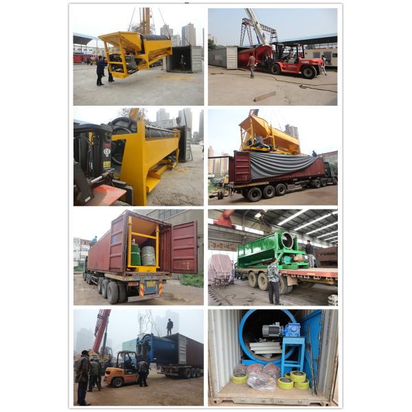 Professional Gray Mobile Gold Mining Screen for Large Capacity Ore Separation
