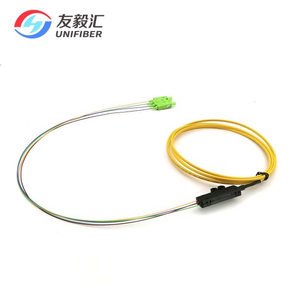 Single Mode G657A2 Ribbon Fiber Pigtail SC/APC 4 Core 2.5M