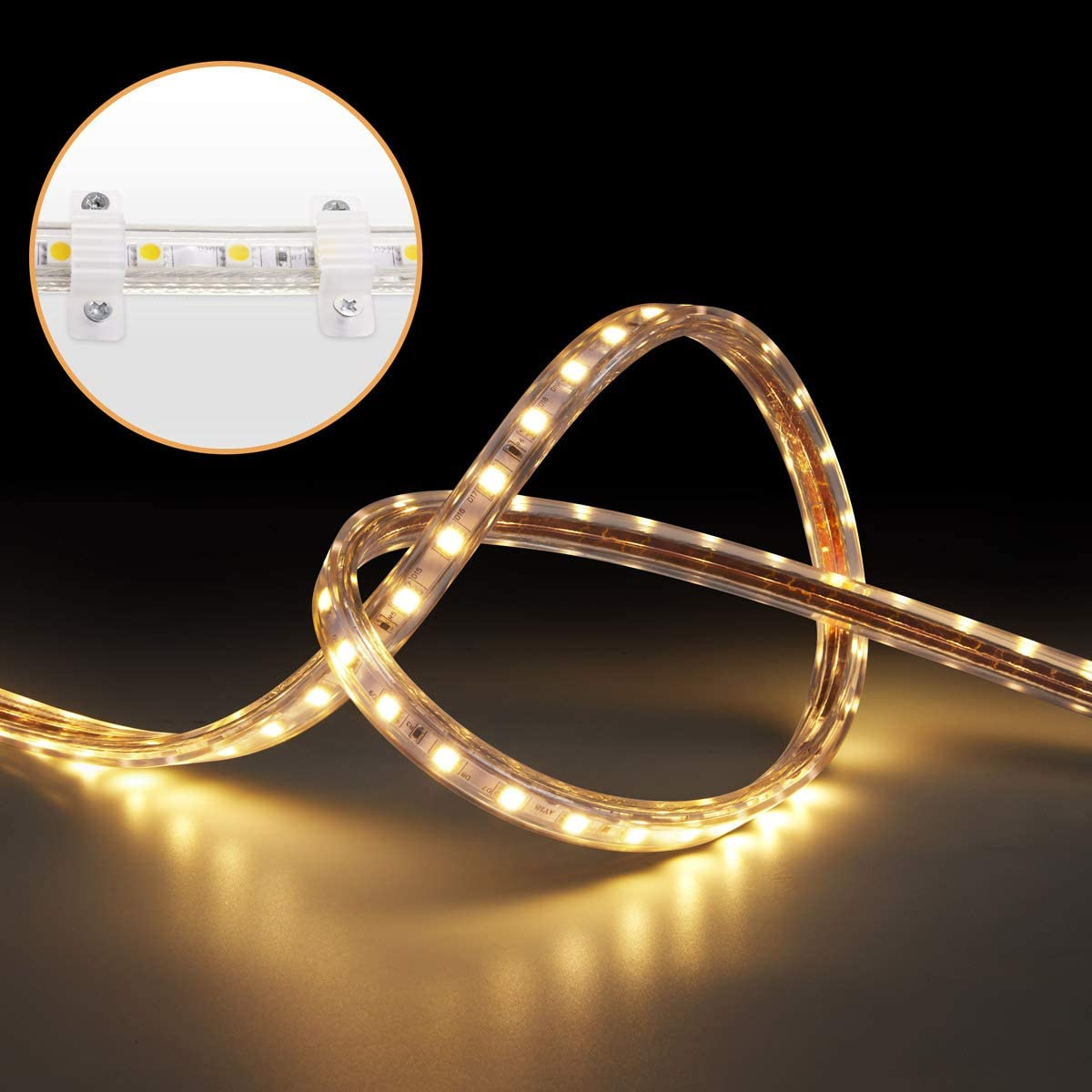 High Voltage LED Strip Lights 220 Volts 120leds/M 8mm Single Row IP67 Waterproof SMD 2835 Flexible Smart