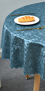 Vinyl Tablecloth PEVA Spillproof Wipeable Oilcloth Tablecloth Rectangle Heavy Duty Extra Large Reusable Tablecloth
