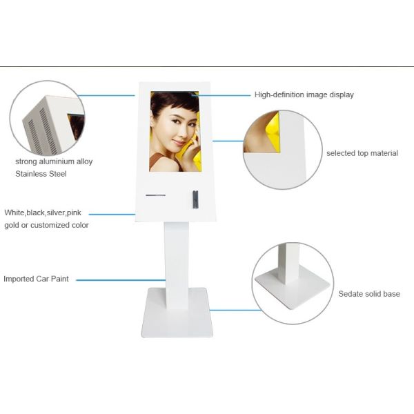 22 Inch Windows Interactive Touch Screen Kiosk Self Service With Printer And Card Reader