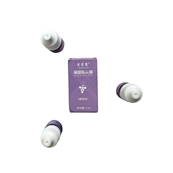 3mL 2 Tone Purple Red Plaque Indicator Liquid Staining Disclose Solution