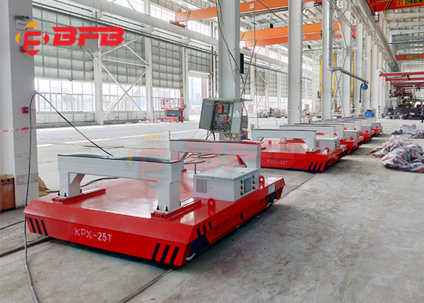 5t Electric Side-Dump Transfer Trolley On Rails
