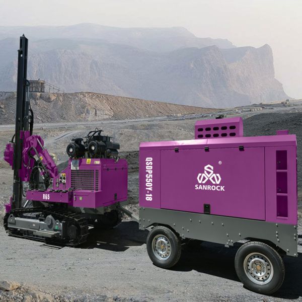 Hydraulic DTH Hammer Drilling Rig Lifting Force 25KN Mining Drilling Machine Crawler Drilling Rig