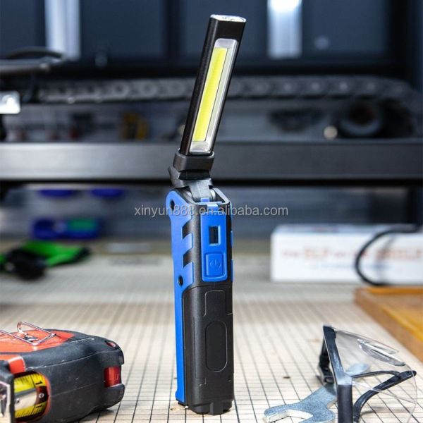 Rechargeable COB Work Lamp Inspection Lamp Handheld Foldable Multifunctional Portable Auto Repair Lamp LED with Magnet