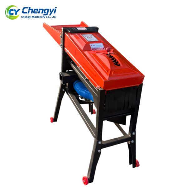 Iron Frame Corn Thresher With Blower Maize Sheller Durable Efficient Cleaning Equipment