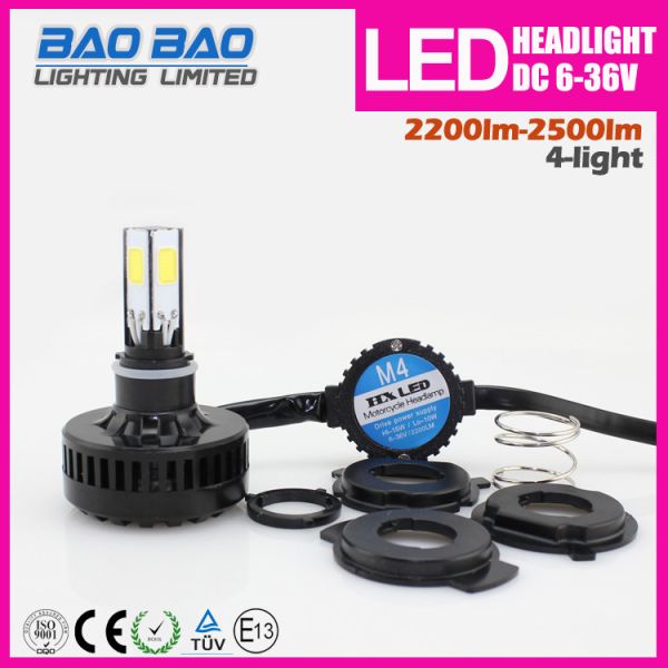 M4 2200LM COB Motorcycle LED Headlight