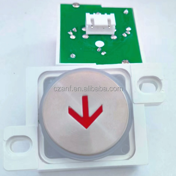 Stainless Steel+Plastic IP65 24V Elevator Button Switch and Push Button for Modern Office Buildings
