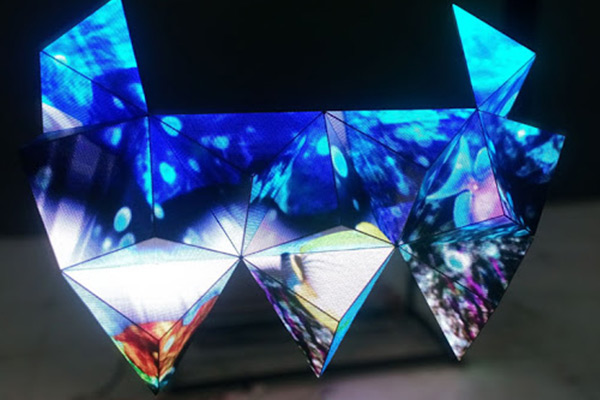 P3 Indoor Full Color LED Irregular Shape Screen Splicing Hexagonal Triangular Shaped Ultra HD LED Digital Display Screen