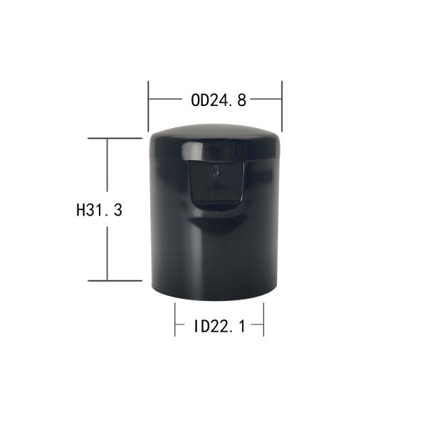 Conditioner Bottle 22/415 Plastic Flip Top Cap 22MM Green