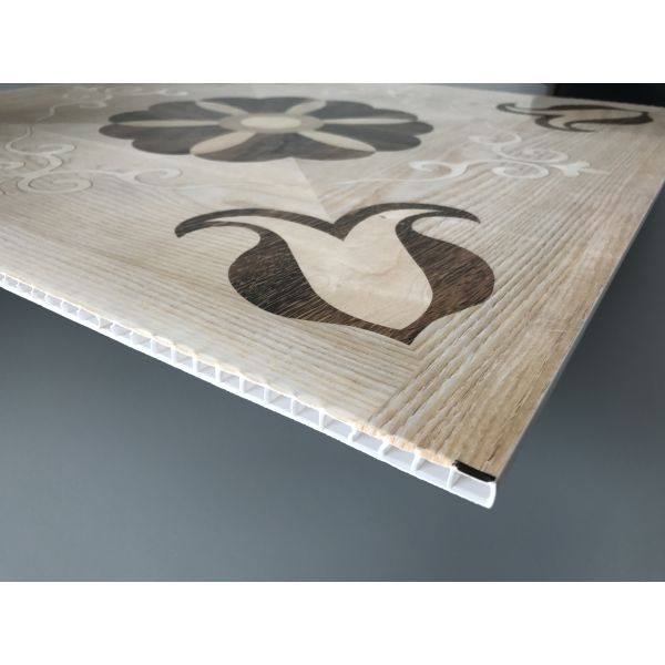 595*595mm Decorative Pvc Wall Cladding , Waterproof Ceiling Tiles Bathroom
