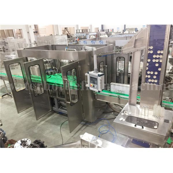 Electric Small Juice Filling Machine , Automatic Juice Bottling Machine 2000BPH