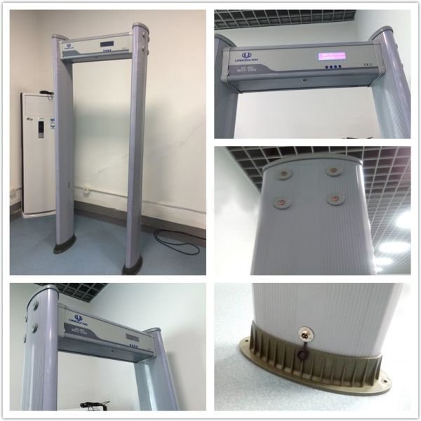 High Density Fireproof Materia Walk Through Gate / Metal Detector Body Scanner