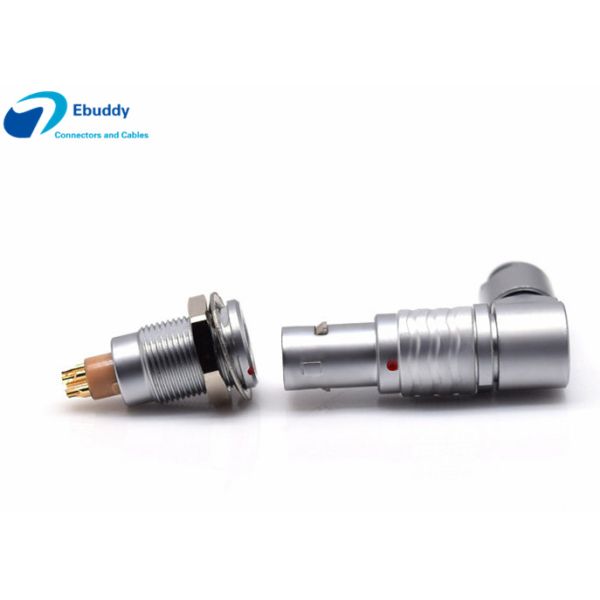 4pin Lemo Cable Connector Elbow Male Push Pull Circular Connector