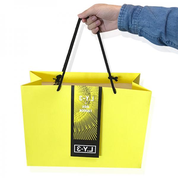 Compostable Debossing personalized Gift Bags With Handles CDR PDF available