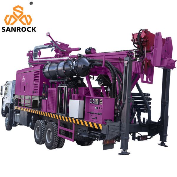 Truck Mounted Drilling Rig With Mud Pump Water Well Drill Machine Reverse Circulation Drilling Rig