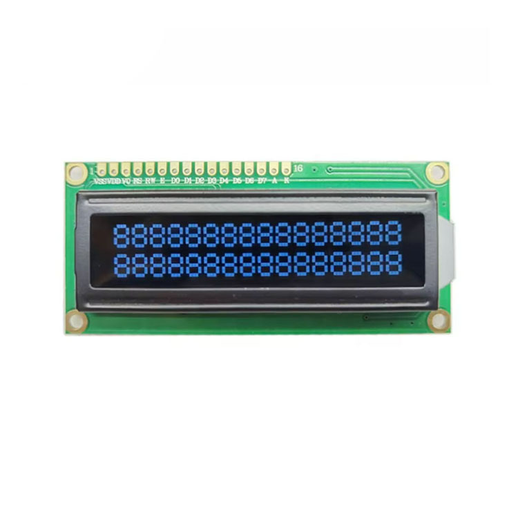 Small Alphanumeric LED Backlight Display 2x16 Character STN Panel LCD Cob Type Monochrome