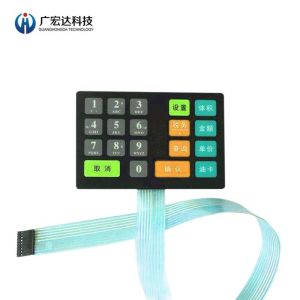 Overlay Graphic Keyboard Membrane Switch Devices Control Keypad Circuit Print