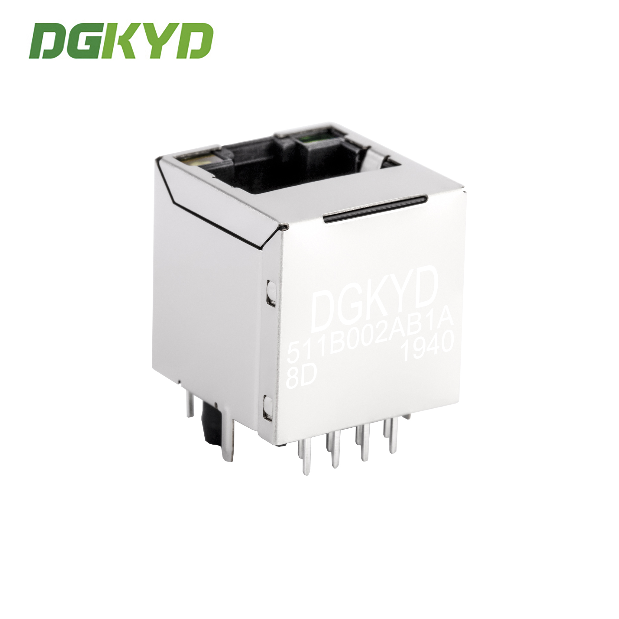 Vertical network interface RJ45 socket with light and filter socket DGKYD511B002
