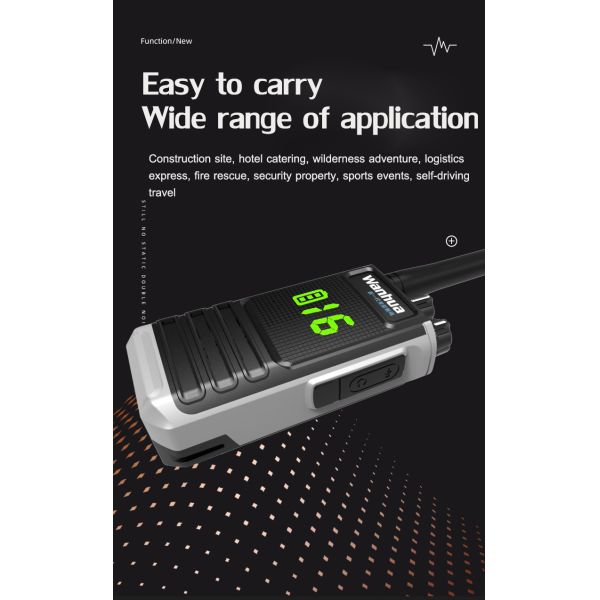 Customizable Frequency Range Large-Capacity Cell Walkie-Talkie with Display Function