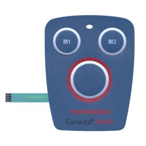 Custom embossed buttons membrane switch keypad with polyester dome