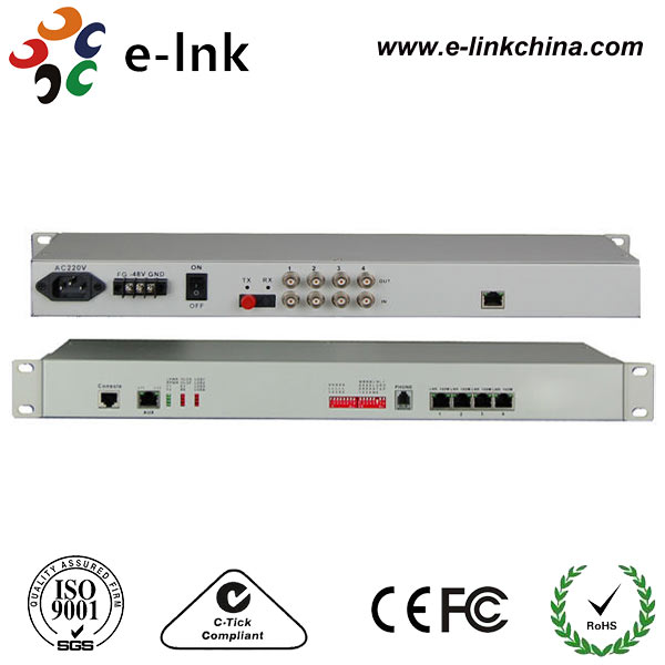 4E1 +1 Fiber PDH Multiplexer