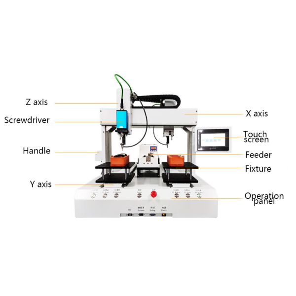 6 Axis Robotic Screwdriver Machine Double XYZ Screwdriver Machine
