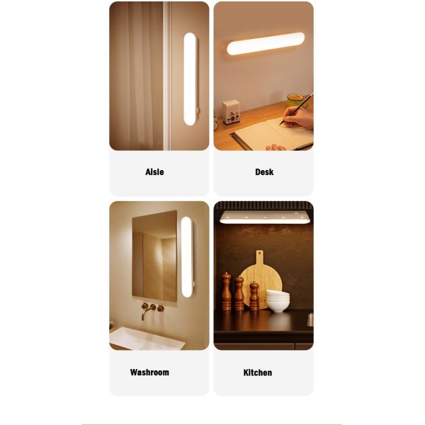 Wireless Human Body Induction Lamp 2700K Motion Sensor Night Light