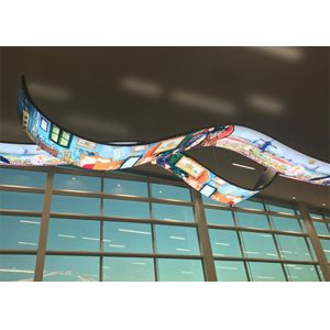 Flexible LED Screen Soft LED Module Creative Video Wall Customized Shape Space