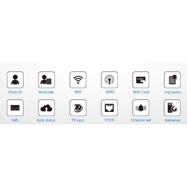 Cloud-Based Employee Time Clock Software with Wi-Fi Fingerprint Biometric Fingerprint Time Attendance System for Accurate Machine Attendance -TFT500