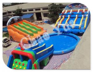 China Inflatable Giant Water Slide, PVC Inflatable Slide for Pool, Water Park Equipment Water Sl on sale
