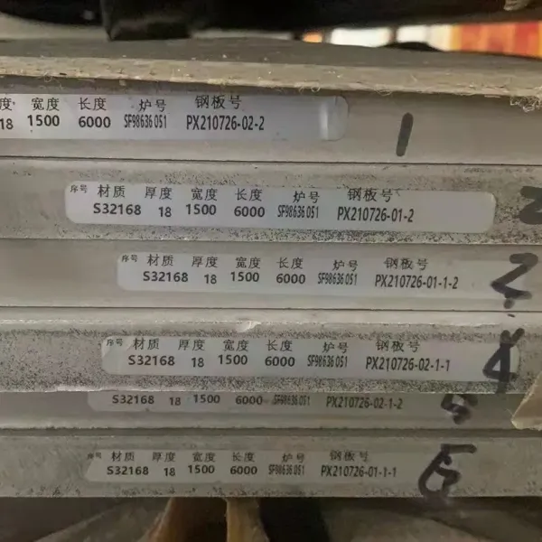 321 Stainless Steel Plate inventory and storage