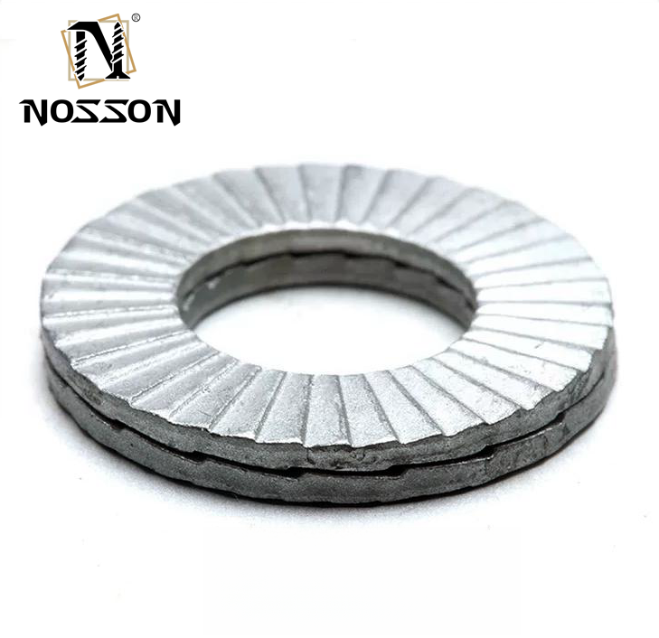 General Industry M8M10 M12 M14 M16 DIN25201 Washer Double Stack Self-Locking Shock-Proof Stainless Steel Tooth Gasket in Countersunk Style