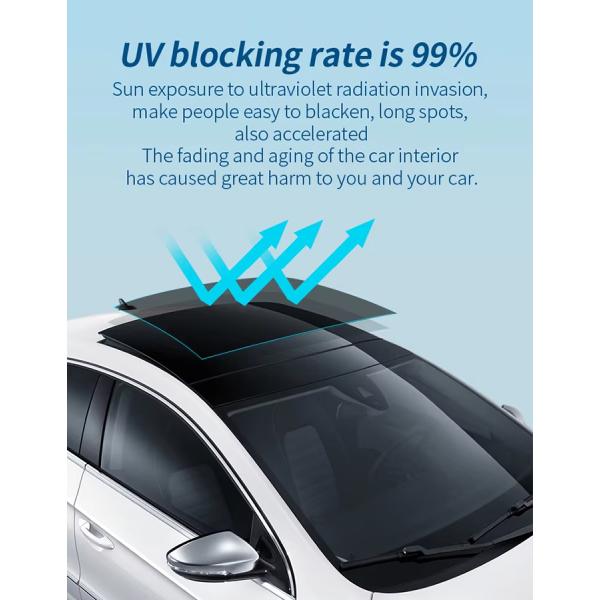 High Transparency Protector Skylight Window Tint 7.5mil Anti-Explosion Anti-Scratch TPU Car Sunroof PPF Film
