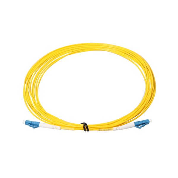 UPC PVC LSZH LC To LC Simplex Fiber Optic Patch Cord